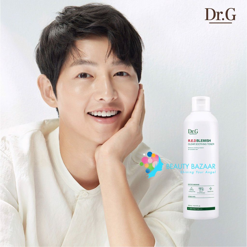 (Mẫu Mới) Nước Hoa Hồng Dưỡng Ẩm Làm Dịu Da Dr.G R.E.D Blemish Clear Soothing Toner 300ml
