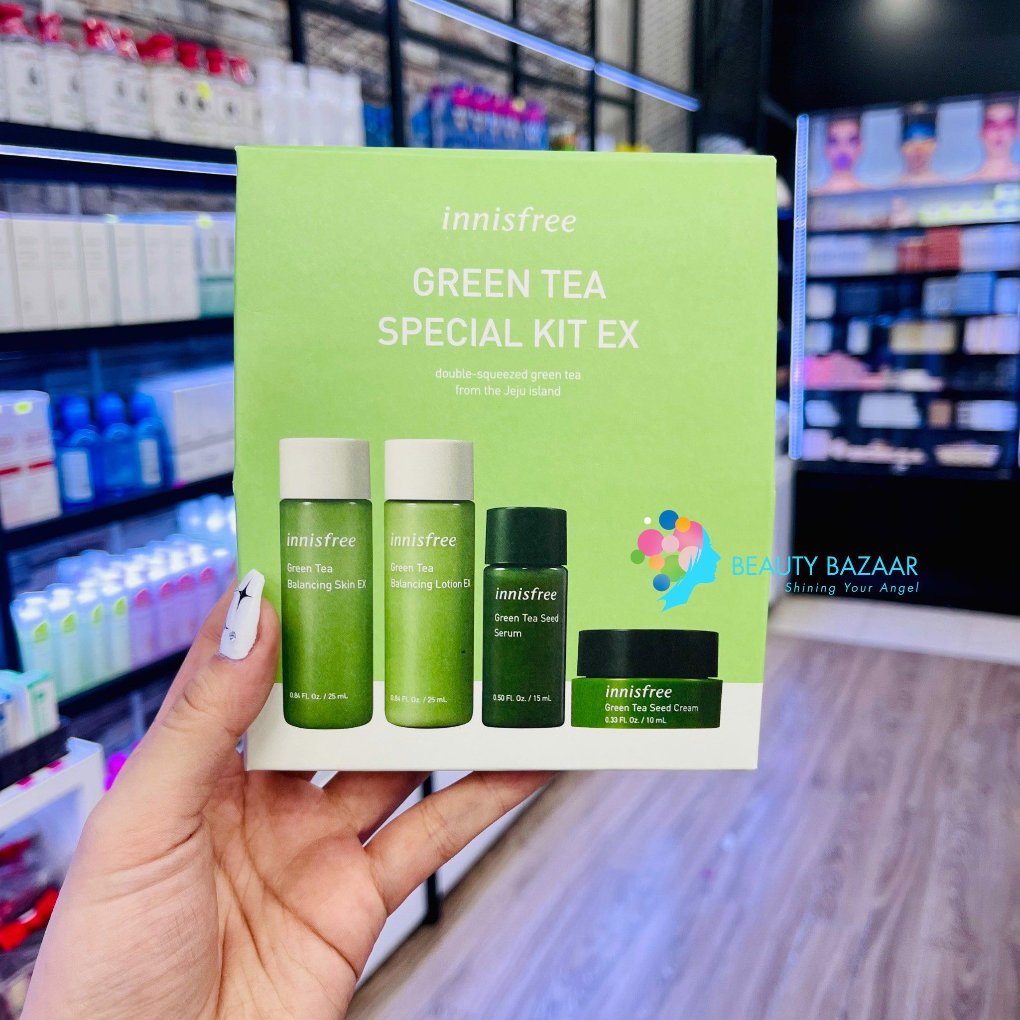 Bộ Dưỡng ẩm Trà xanh Innisfree Green Tea Special Kit EX (4 món)