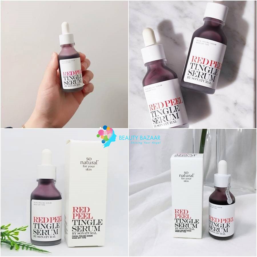 Tinh Chất Tẩy Da Chết Hóa Học So’Natural Red Peel Tingle Serum 35ML