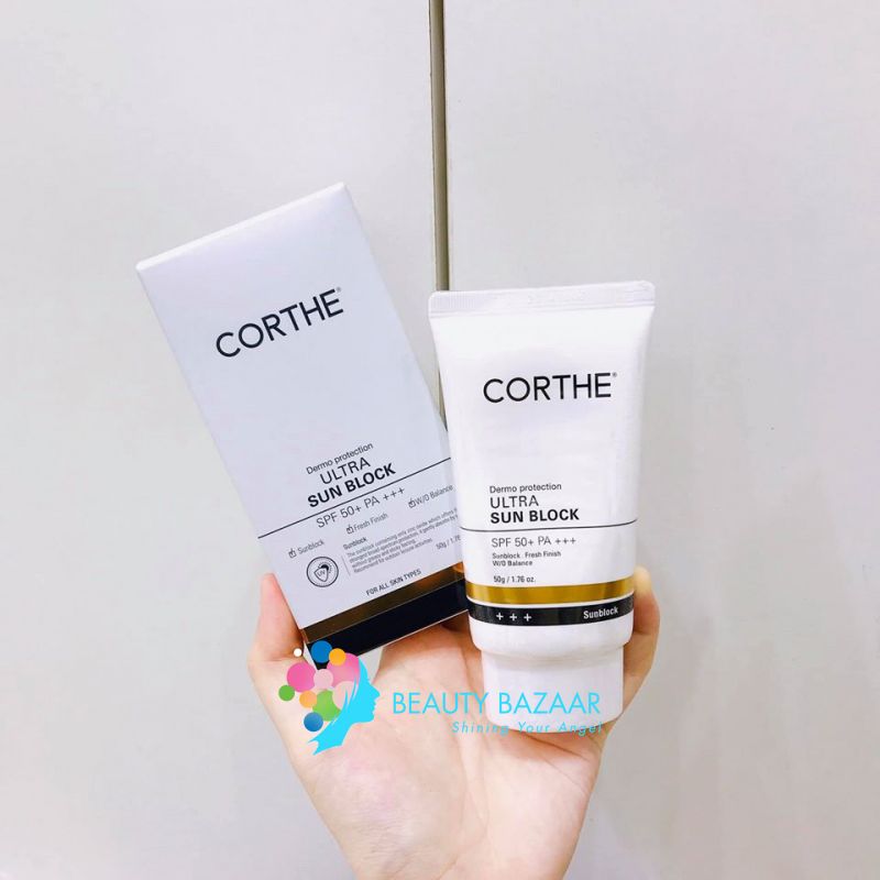 Kem Chống Nắng Kiềm Dầu Corthe Dermo Protection Ultra Sun Block SPF50+ PA+++ 50g