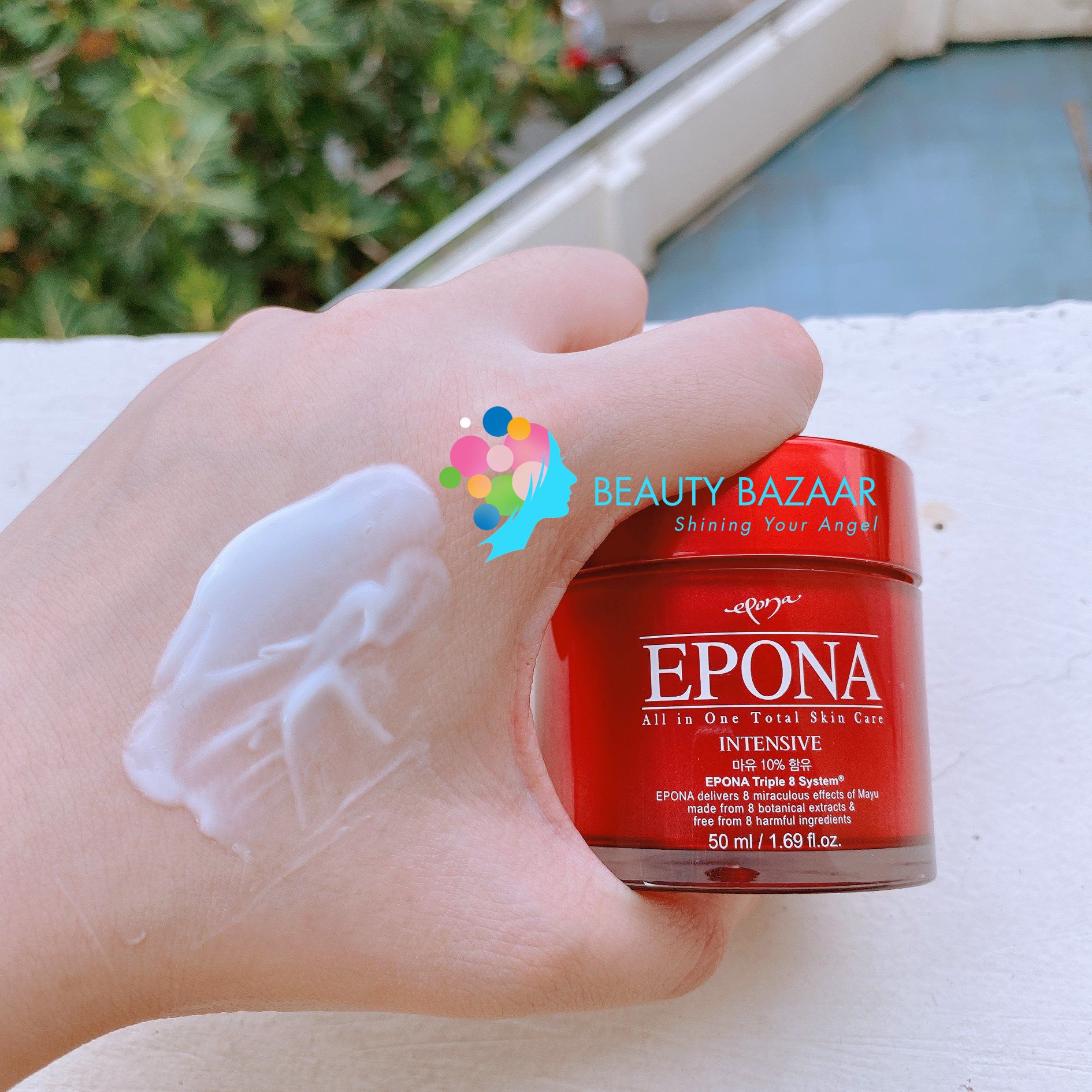 Kem Dưỡng Trắng Chống Lão Hóa Da Từ Dầu Ngựa Epona All In One Total Skin Care Intensive 50ml