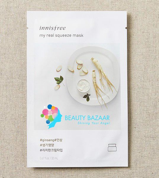 Mặt nạ giấy cung cấp dưỡng chất Innisfree My Real Squeeze Mask EX20ml