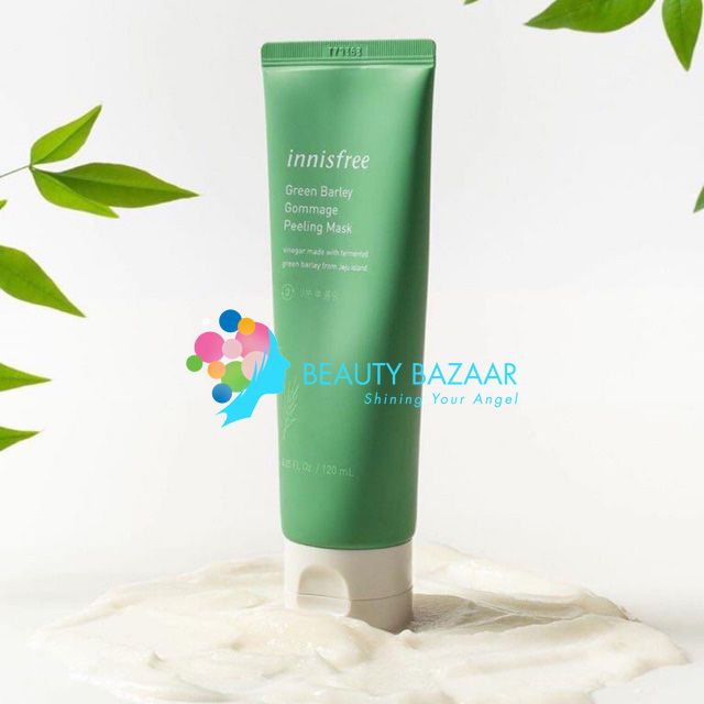 Mặt Nạ Tẩy Tế Bào Chết Sáng Da Mặt Innisfree Green Barley Gommage Peeling Mask 120ml