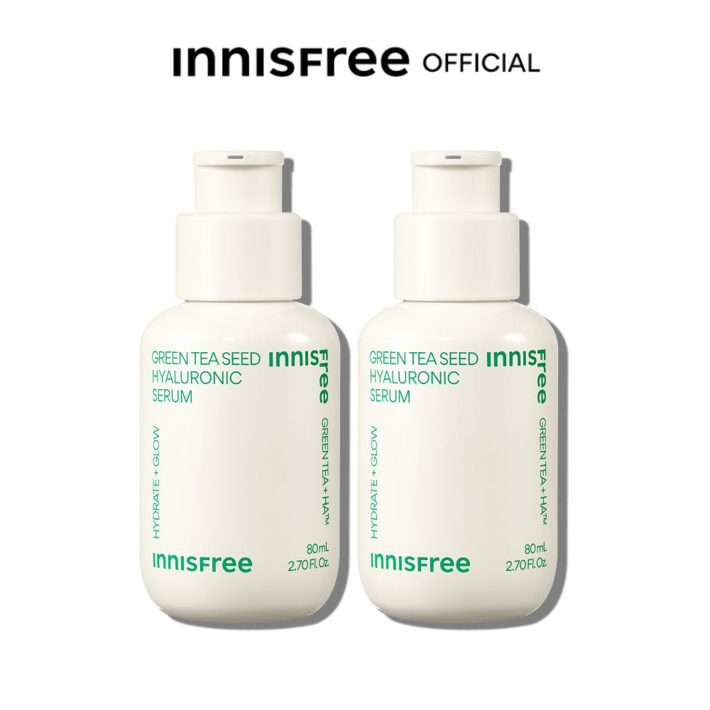 (Mẫu 2023) Tinh Chất Trà Xanh Cấp ẩm, Phục hồi da Innisfree Green Tea Seed Hyaluronic Acid Serum 80ml