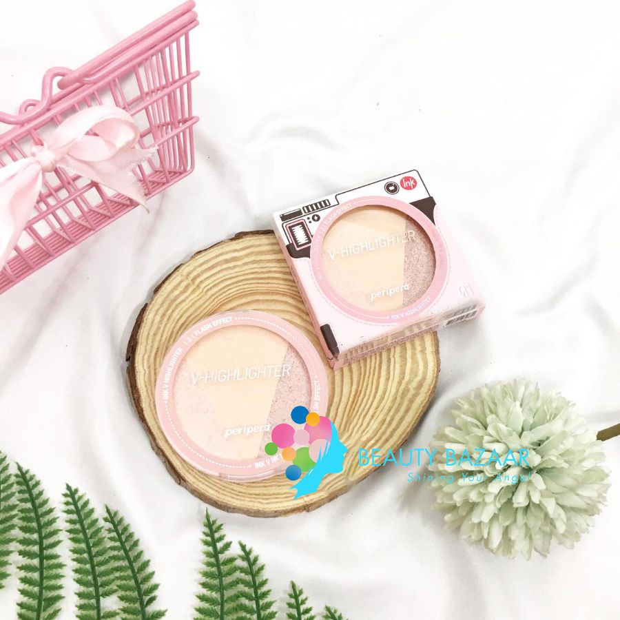 Phấn Bắt Sáng 3 Màu Ánh Nhũ Peripera Ink V Highlighter 9.5g