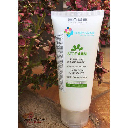 Sữa Rửa mặt Dạng Gel Cho Da Dầu Mụn Laboratorios Babe Stop Akn Purifying Cleansing Gel 200ml