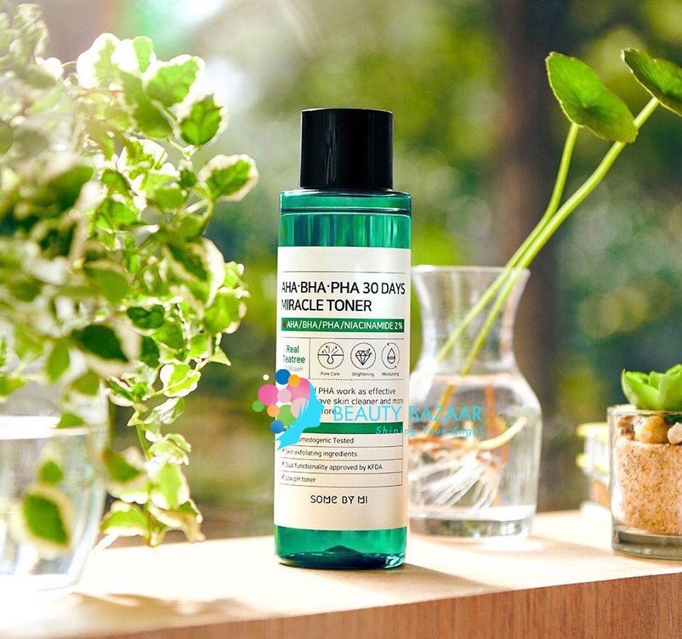 Nước Hoa Hồng Trị Mụn 30 Ngày Some By Mi AHA BHA PHA 30 Days Miracle Toner 150ml