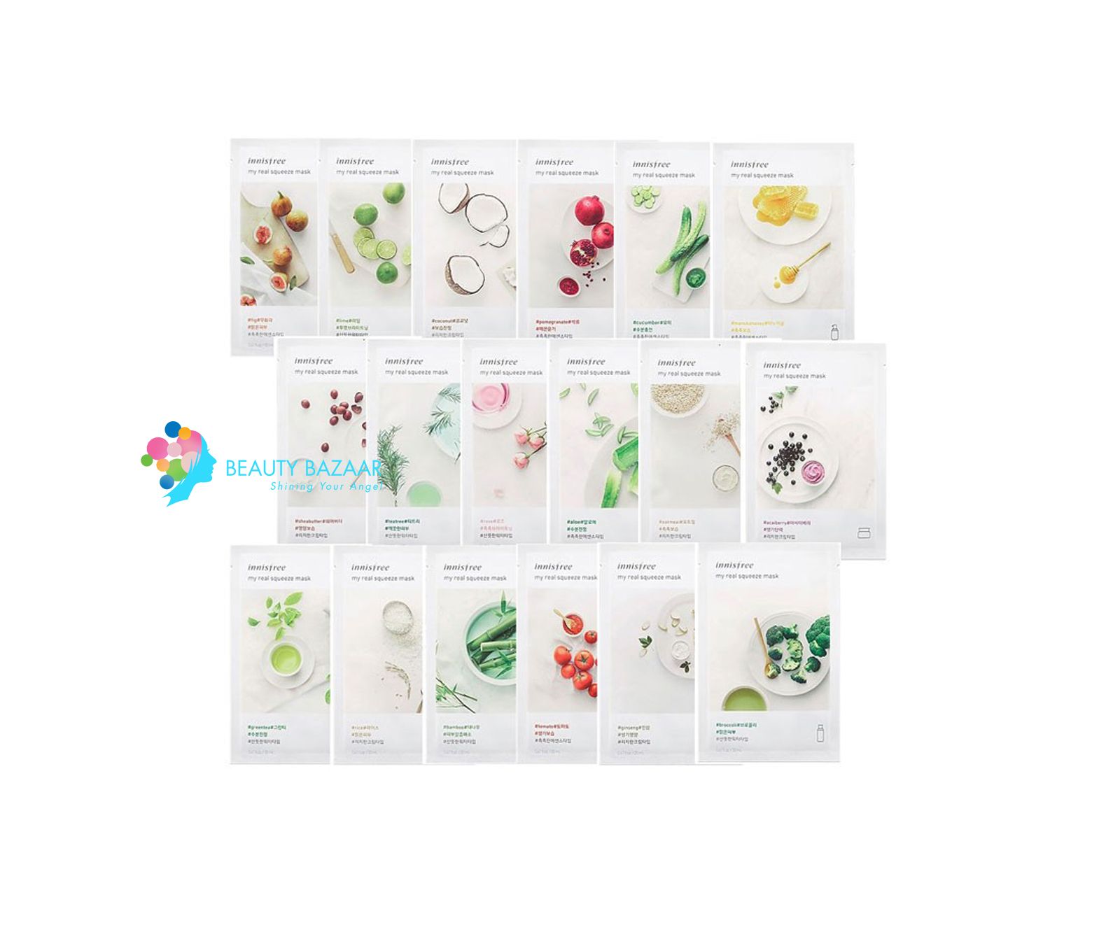 Mặt nạ giấy cung cấp dưỡng chất Innisfree My Real Squeeze Mask EX20ml