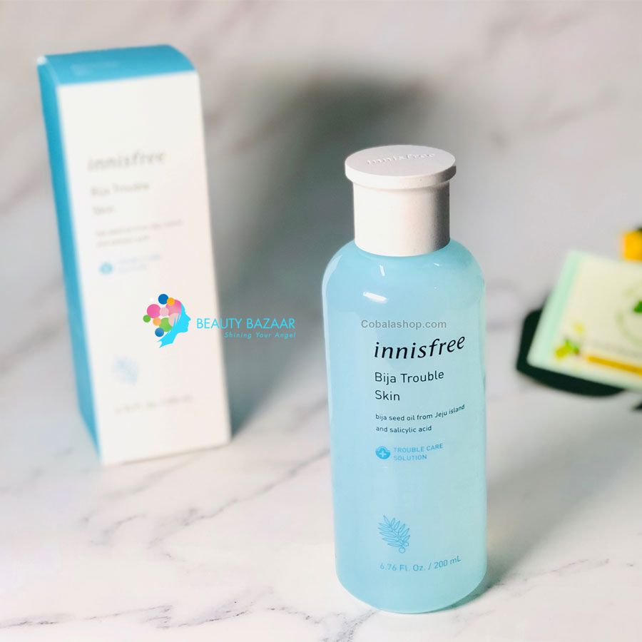 Nước hoa hồng cấp ẩm dành cho da mụn Innisfree Bija Trouble Skin 200ml