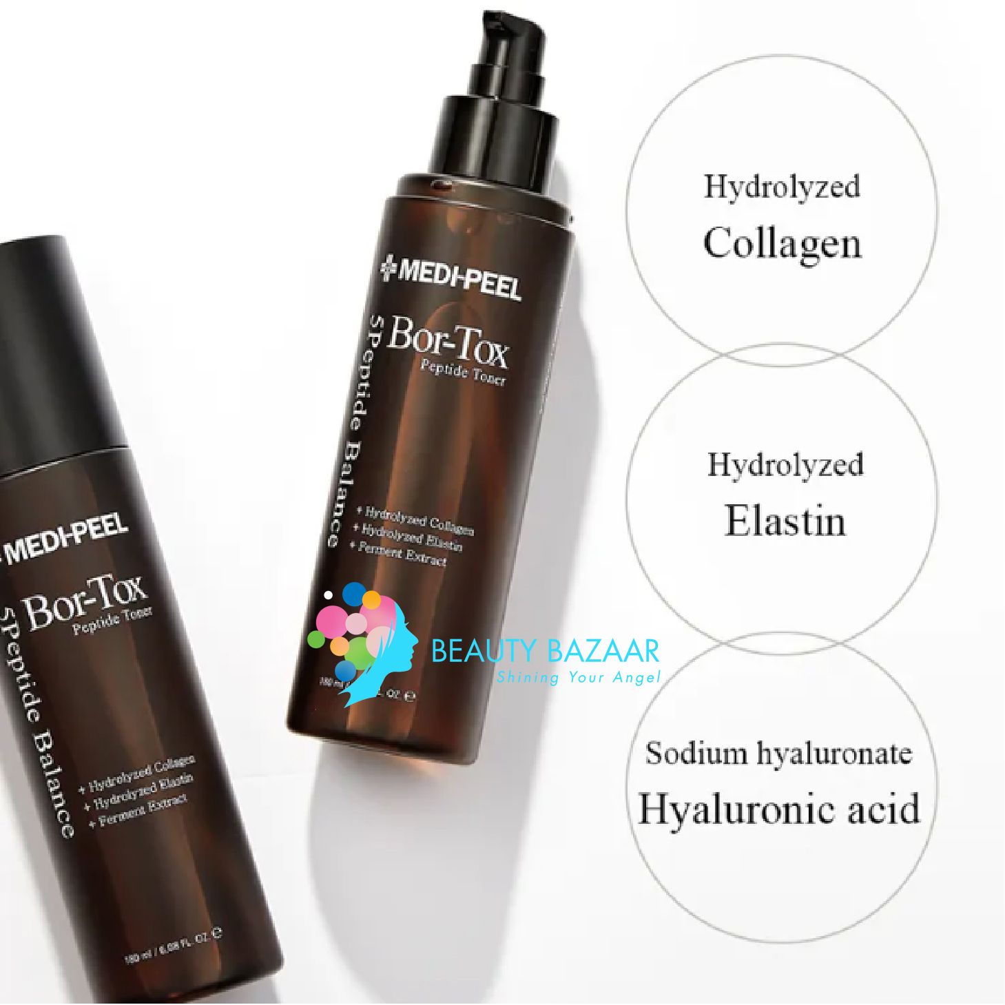 Nước Hoa Hồng Dưỡng ẩm, Chống Lão Hóa Medi-Peel Bor Tox Peptide Toner 180ml