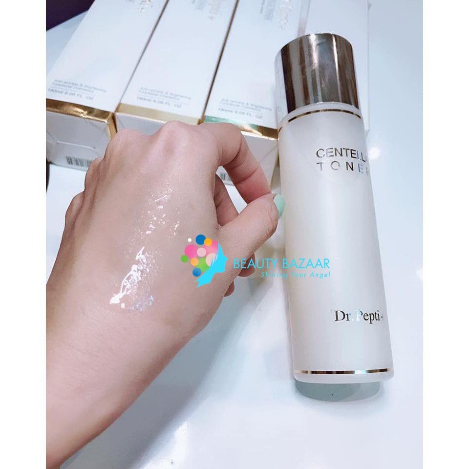 Nước Hoa Hồng Chiết Xuất Rau Má Dịu Nhẹ Dr.Pepti Centella Toner 180ml