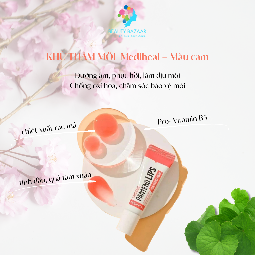 Son Dưỡng Giảm Thâm Môi Mediheal Labocare PantenoLips 10ml (5 loại)
