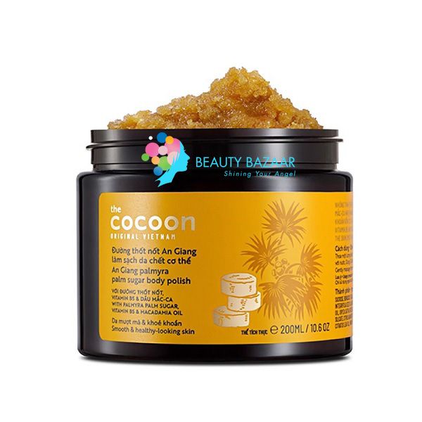 Tẩy Da Chết Toàn Thân Đường Thốt Nốt An Giang Cocoon Palmyra Palm Sugar Body Polish 200ml