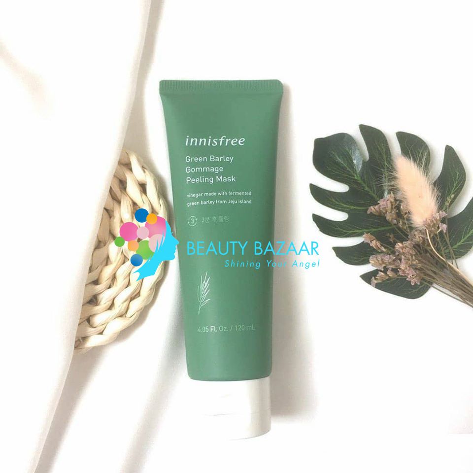 Mặt Nạ Tẩy Tế Bào Chết Sáng Da Mặt Innisfree Green Barley Gommage Peeling Mask 120ml