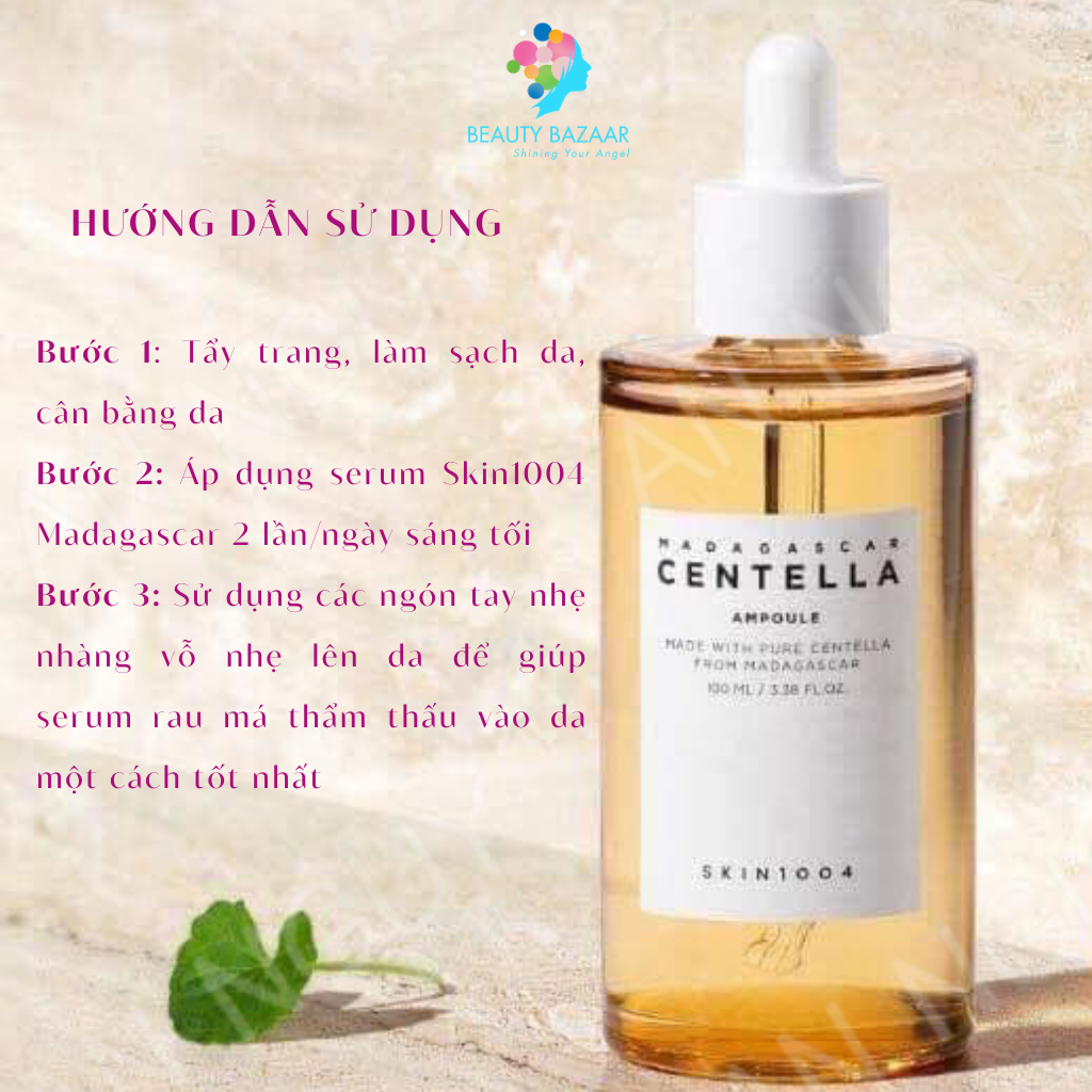 Serum Rau Má Skin1004 Madagascar Centella Ampoule Skin 1004 tinh chất rau má giảm mụn phục hồi da 100ml 55ml