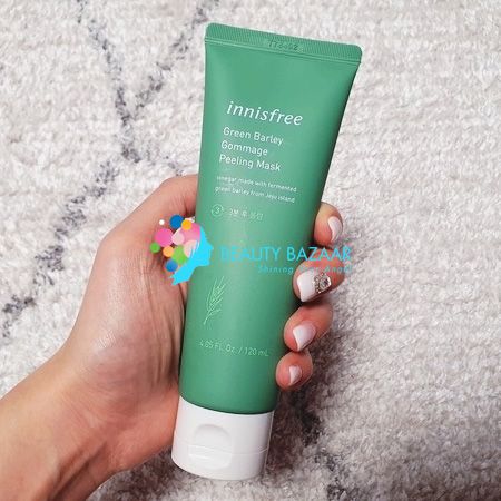 Mặt Nạ Tẩy Tế Bào Chết Sáng Da Mặt Innisfree Green Barley Gommage Peeling Mask 120ml