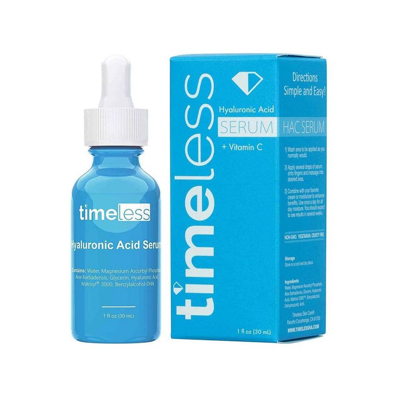Tinh Chất Cấp ẩm Làm Sáng Da Timeless Hyaluronic Acid + Vitamin C 30ml