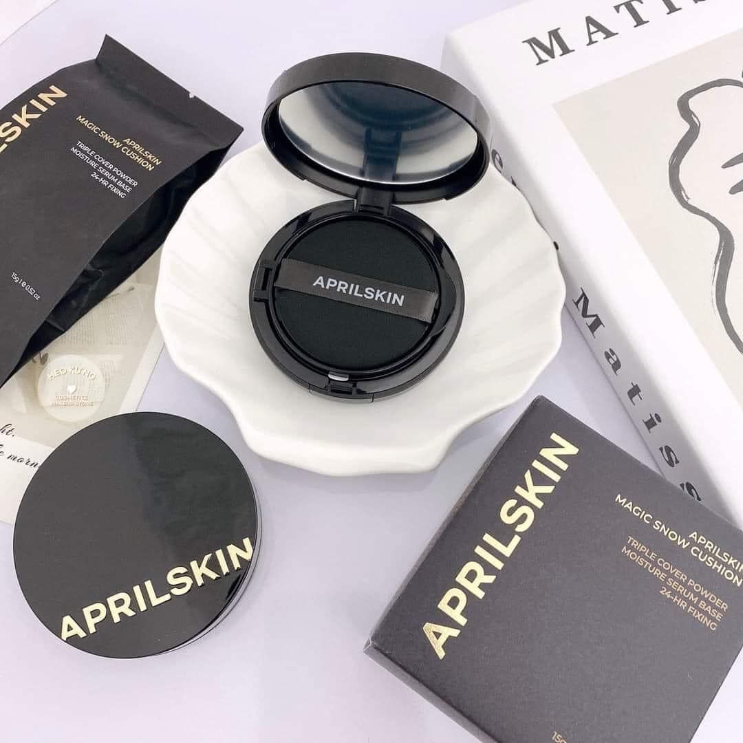 Phấn nước Che Phủ Tốt April Skin Magic Snow Cushion Galaxy SPF50+/PA+++ 15g