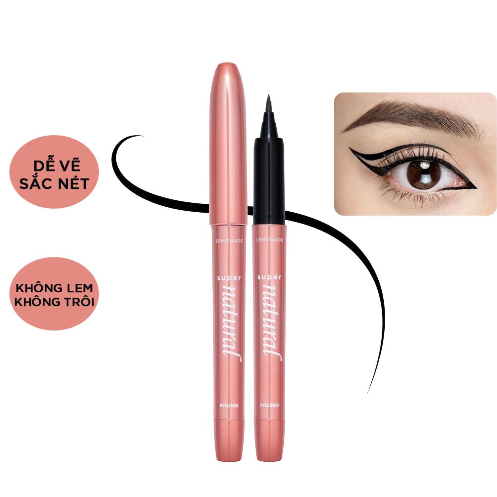 Bút Kẻ Mắt Nước Sắc Nét, Lâu Trôi Lemonade Supernatural Eyeliner Black 1g