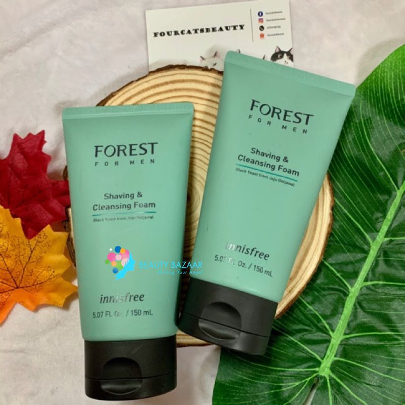 Sữa rửa mặt và cạo râu cho nam Innisfree Forest For Men Shaving & Cleansing Foam 150ml