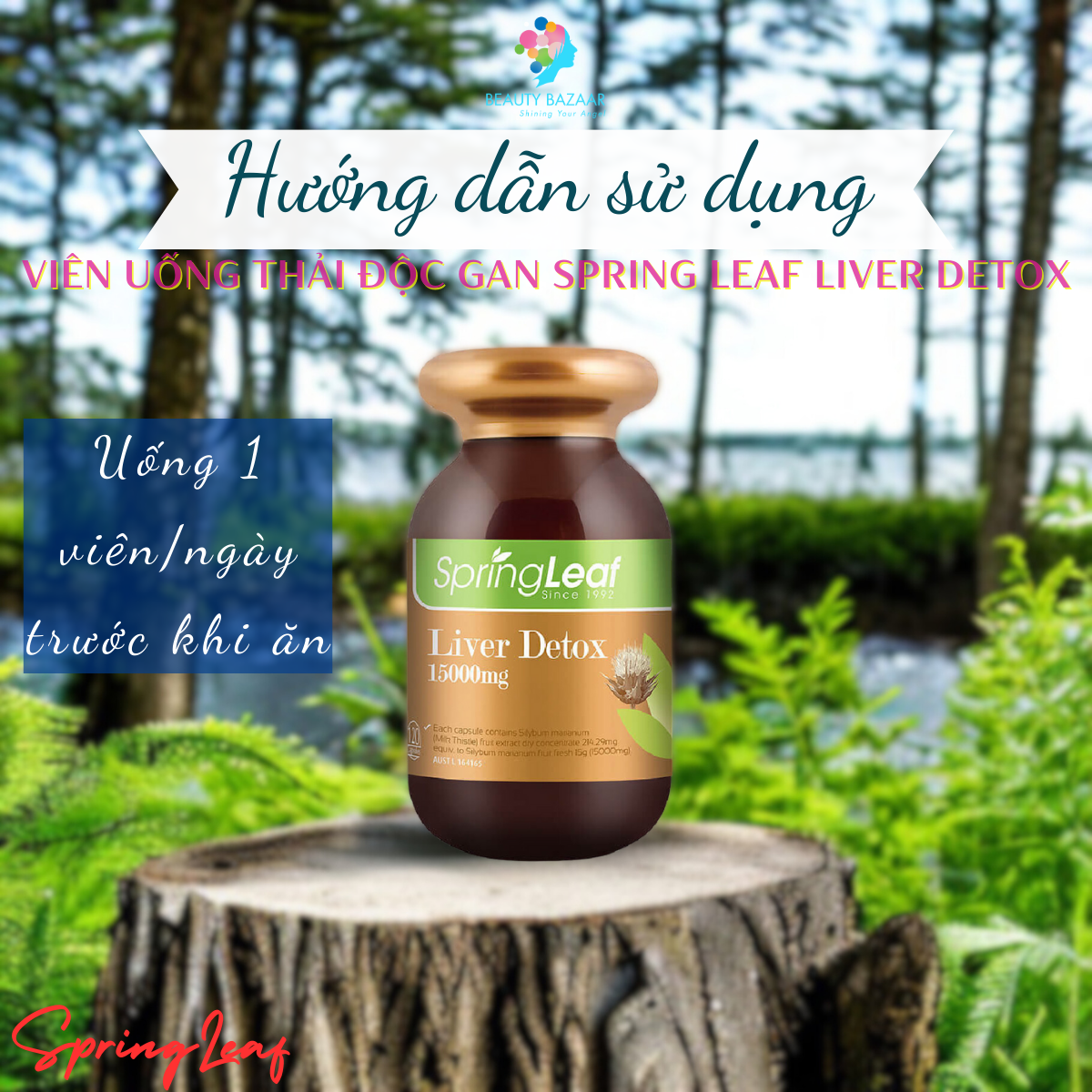 Viên uống thải độc gan Spring Leaf Liver Detox