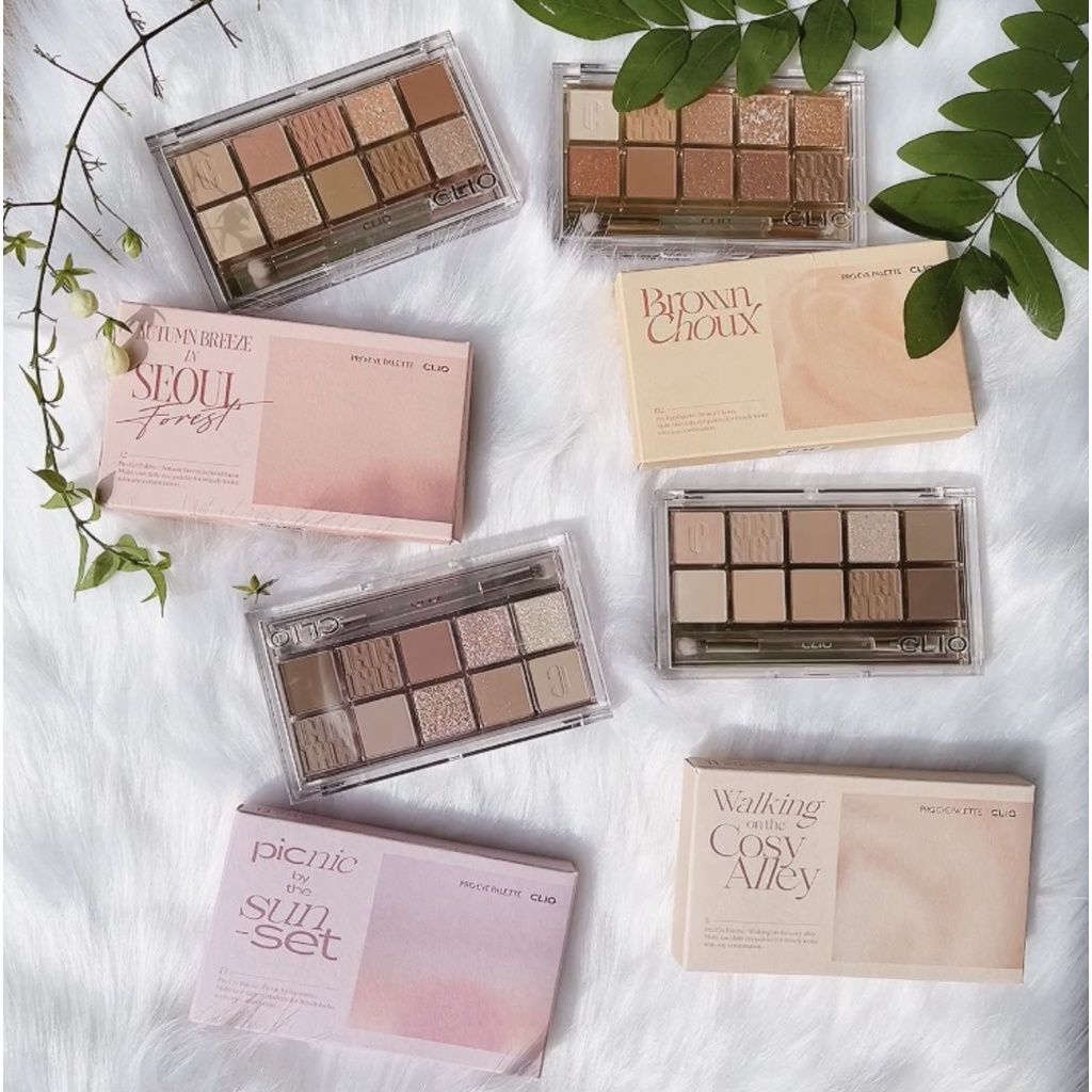 (NEW) Bảng Phấn Mắt Nhũ 10 ô Trang Điểm Mắt Clio Pro Eye Palette 0.6g