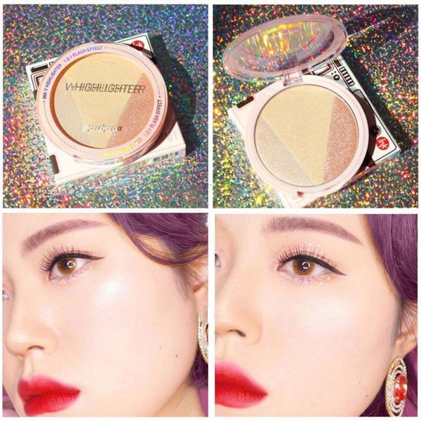 Phấn Bắt Sáng 3 Màu Ánh Nhũ Peripera Ink V Highlighter 9.5g