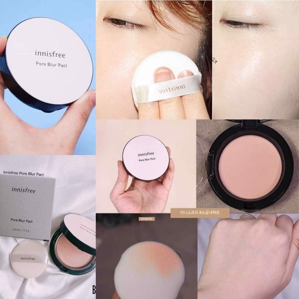 Phấn Phủ Kiềm Dầu Dạng Nén Innisfree Pore Blur Pact 12.5g