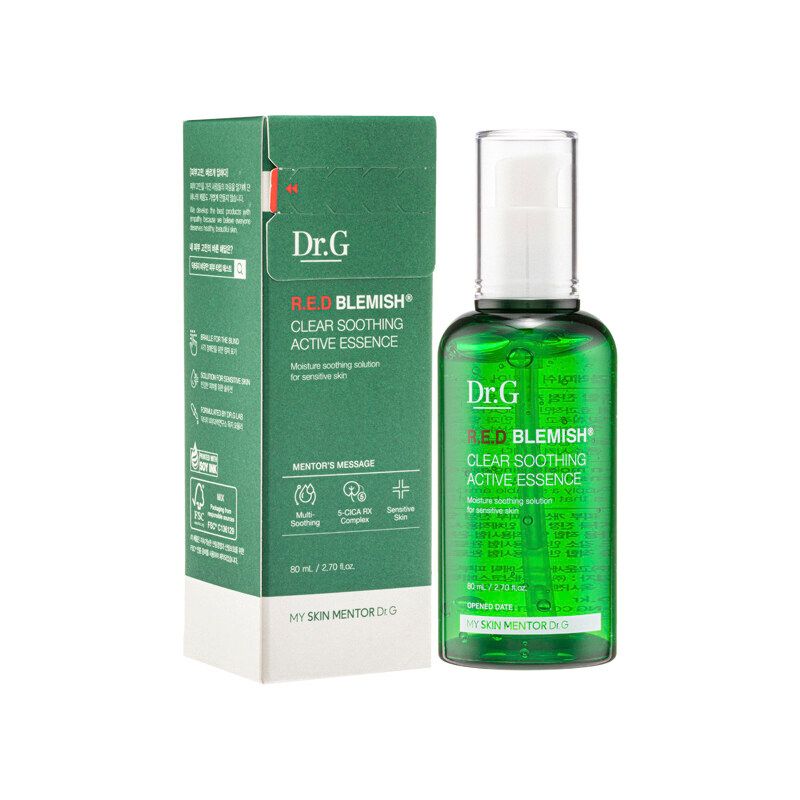 (Mẫu Mới) Tinh Chất Làm Dịu, Tái Tạo Làn Da Dr.G R.E.D Blemish Clear Soothing Active Essence 80ml