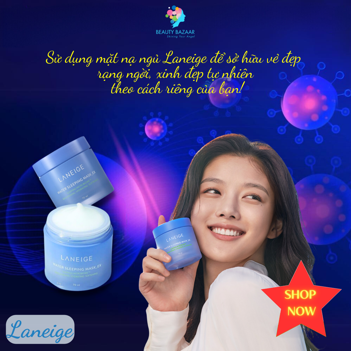 Mặt nạ ngủ cấp nước Laneige Water Sleeping Mask EX 70ml
