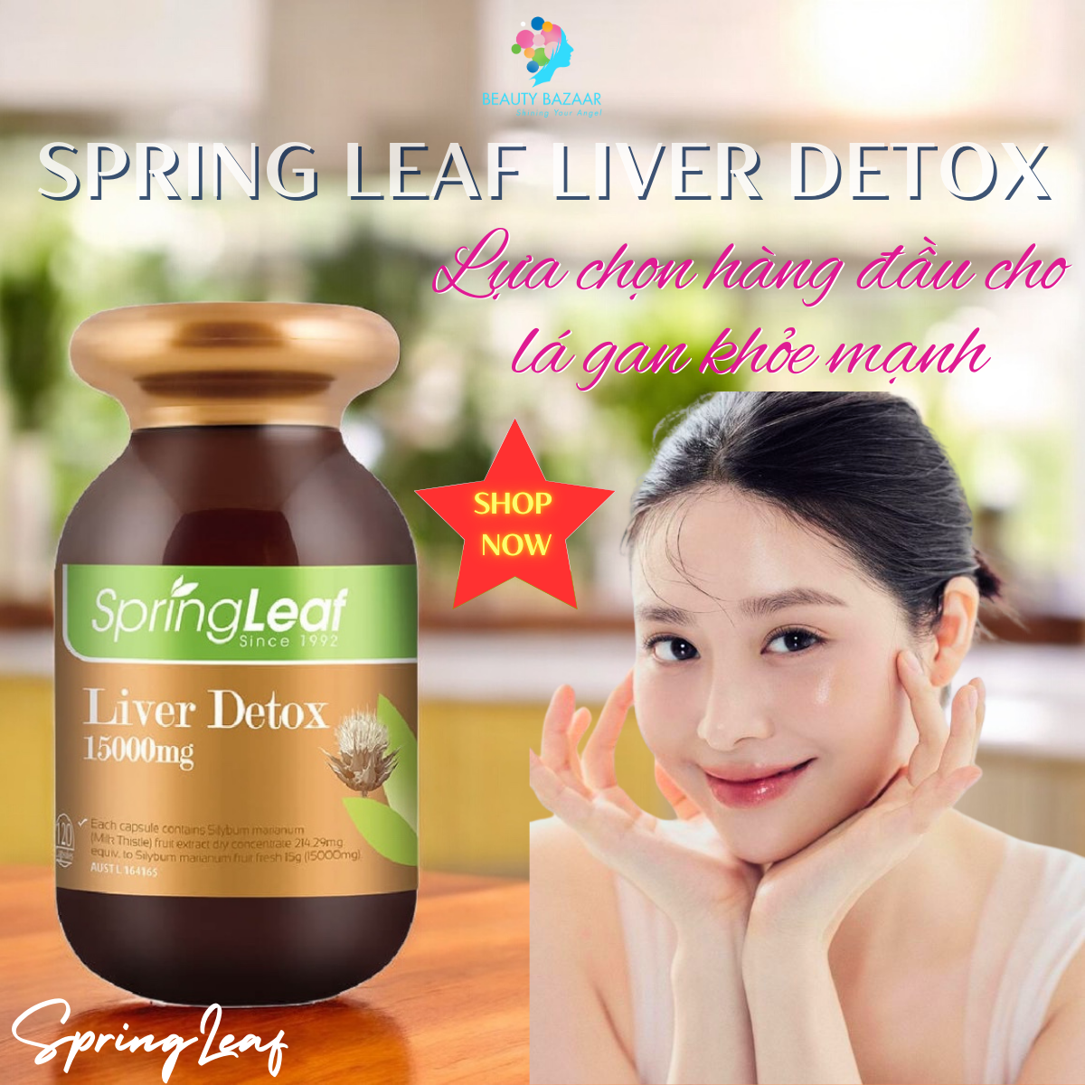 Viên uống thải độc gan Spring Leaf Liver Detox