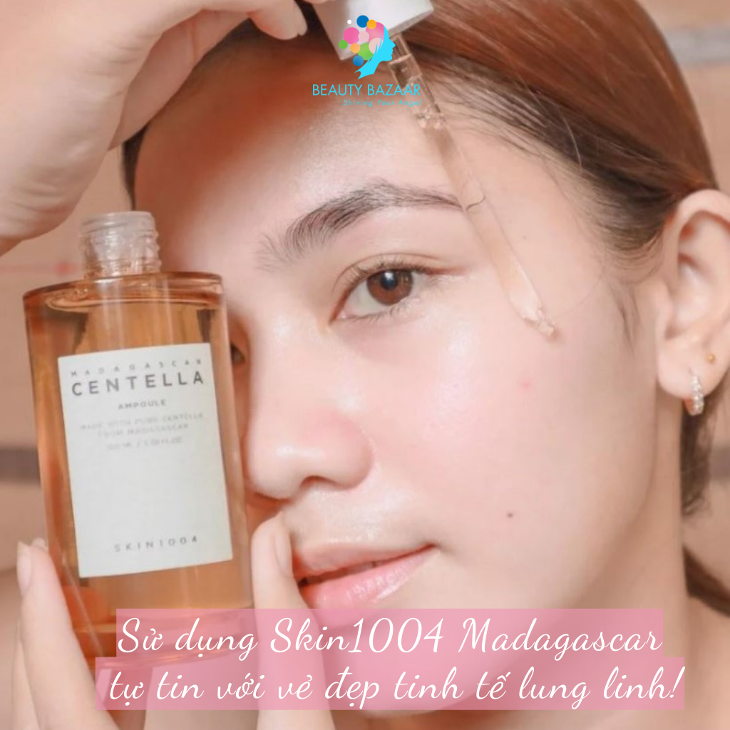 Tinh Chất Rau Má Trị Mụn Skin1004 Madagascar Centella Asiatica 100 Ampoule