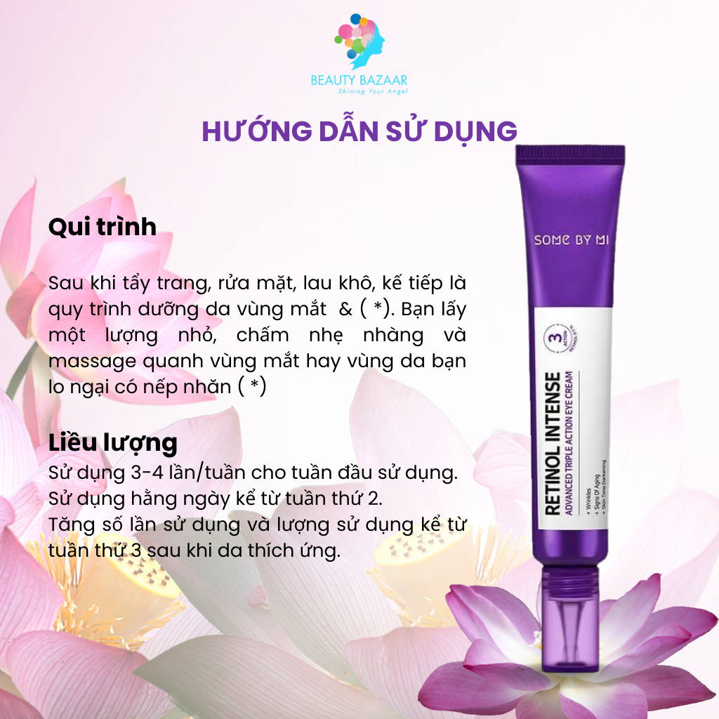 Kem dưỡng mắt giảm thâm Some By Mi Retinol Intense Advanced Triple Action Eye Cream - Hàn Quốc 30ml
