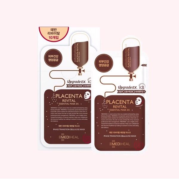 Mặt Nạ Miếng Giảm Mụn, Dưỡng Trắng, Chống Lão Hóa, Phục Hồi Da Mediheal Essential Mask Ex 24ml