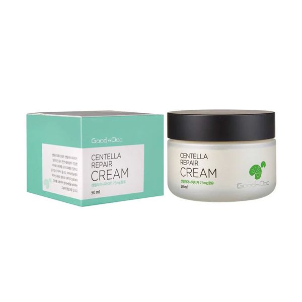Kem dưỡng phục hồi da, cấp ẩm chiết xuất rau má Goodndoc Centella Repair Cream 50ml