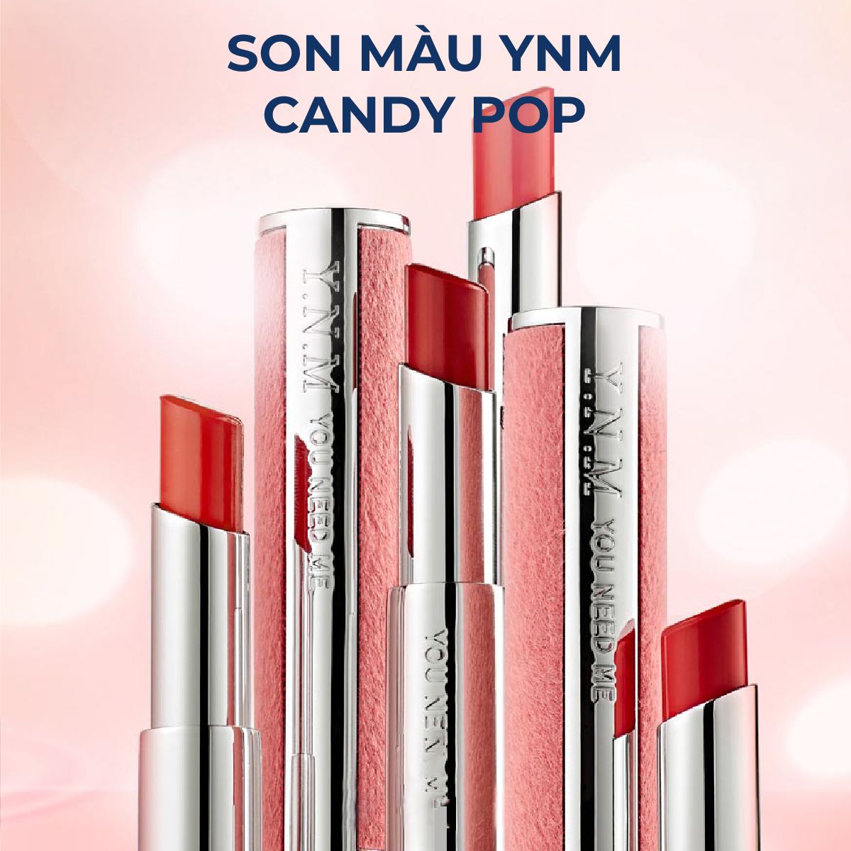 Son dưỡng môi YNM Candy Pop Glow Lip Balm dưỡng hồng môi - Son dưỡng môi không màu và dưỡng có màu tự nhiên