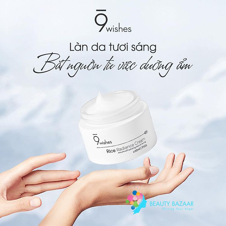 Kem Dưỡng ẩm Sáng Da 9Wishes Rice Radiance Cream 50ml