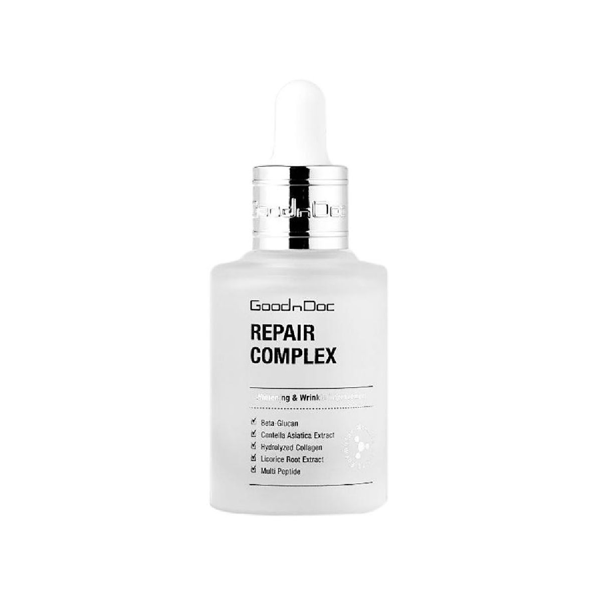 Tinh Chất Phục Hồi Cấp Ẩm Rau Má Collagen Peptide GoodnDoc Repair Complex Serum