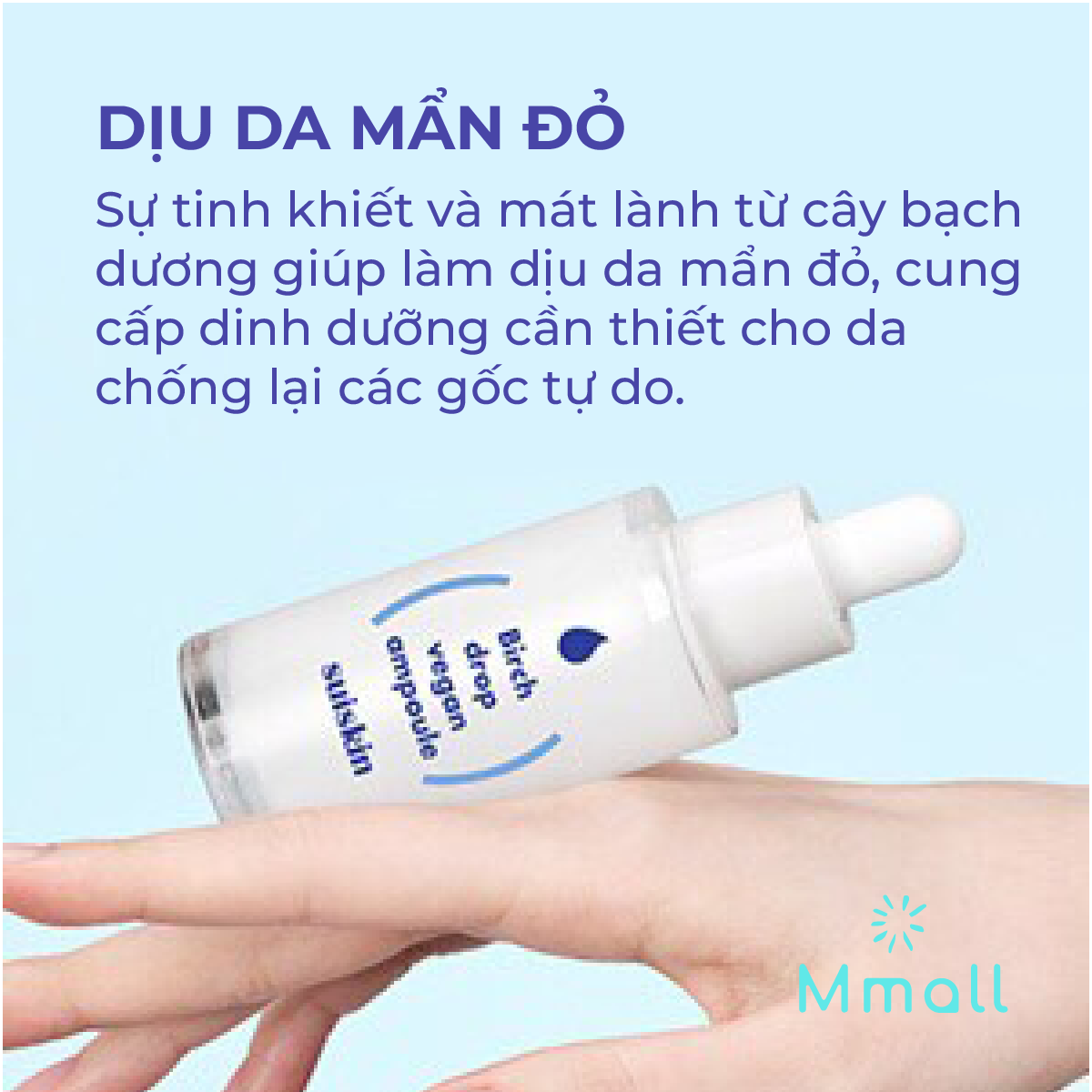 Tinh Chất Bạch Dương Giảm Mụn, Phục Hồi Da Suiskin Birch Drop Vegan Ampoule