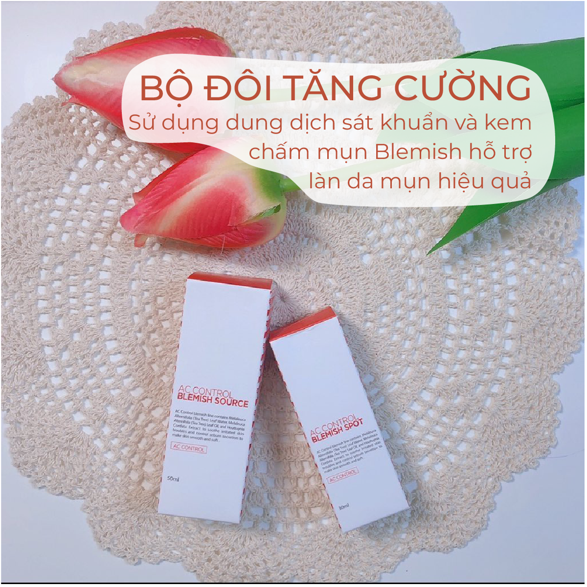 Combo Cho Da Mụn - Dung dịch ức chế mụn & Kem chấm mụn GoodnDoc AC Control Blemish Source & Spot - GDCB1 (1 đánh giá)