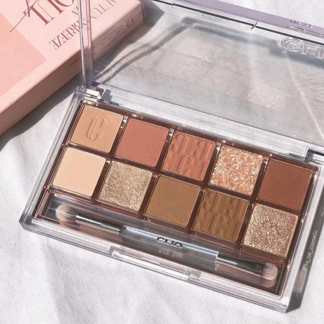 (NEW) Bảng Phấn Mắt Nhũ 10 ô Trang Điểm Mắt Clio Pro Eye Palette 0.6g