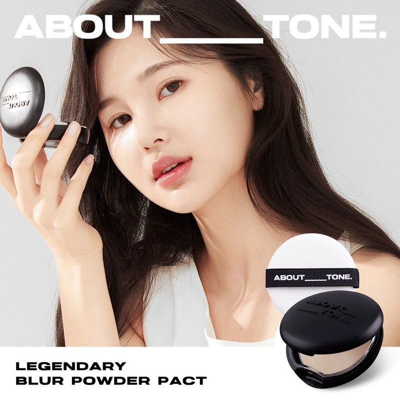Phấn phủ Kiềm Dầu Nâng Tone Da About Tone Blur Powder Pact 9g