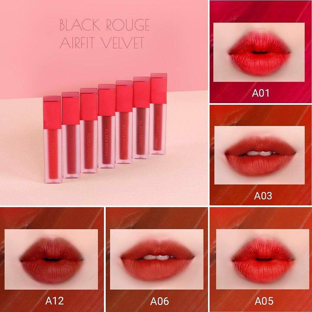 Son Kem Siêu Lì Black Rouge Air Fit Velvet Tint Ver 1