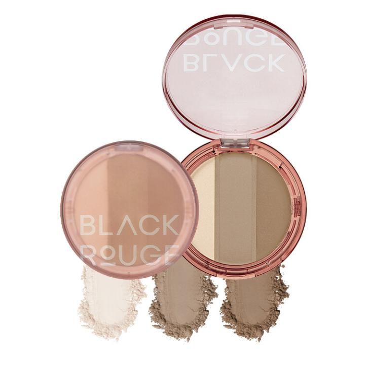 (NEW) Phấn Highlight Và Tạo Khối Black Rouge Up And Down Triple Contouring