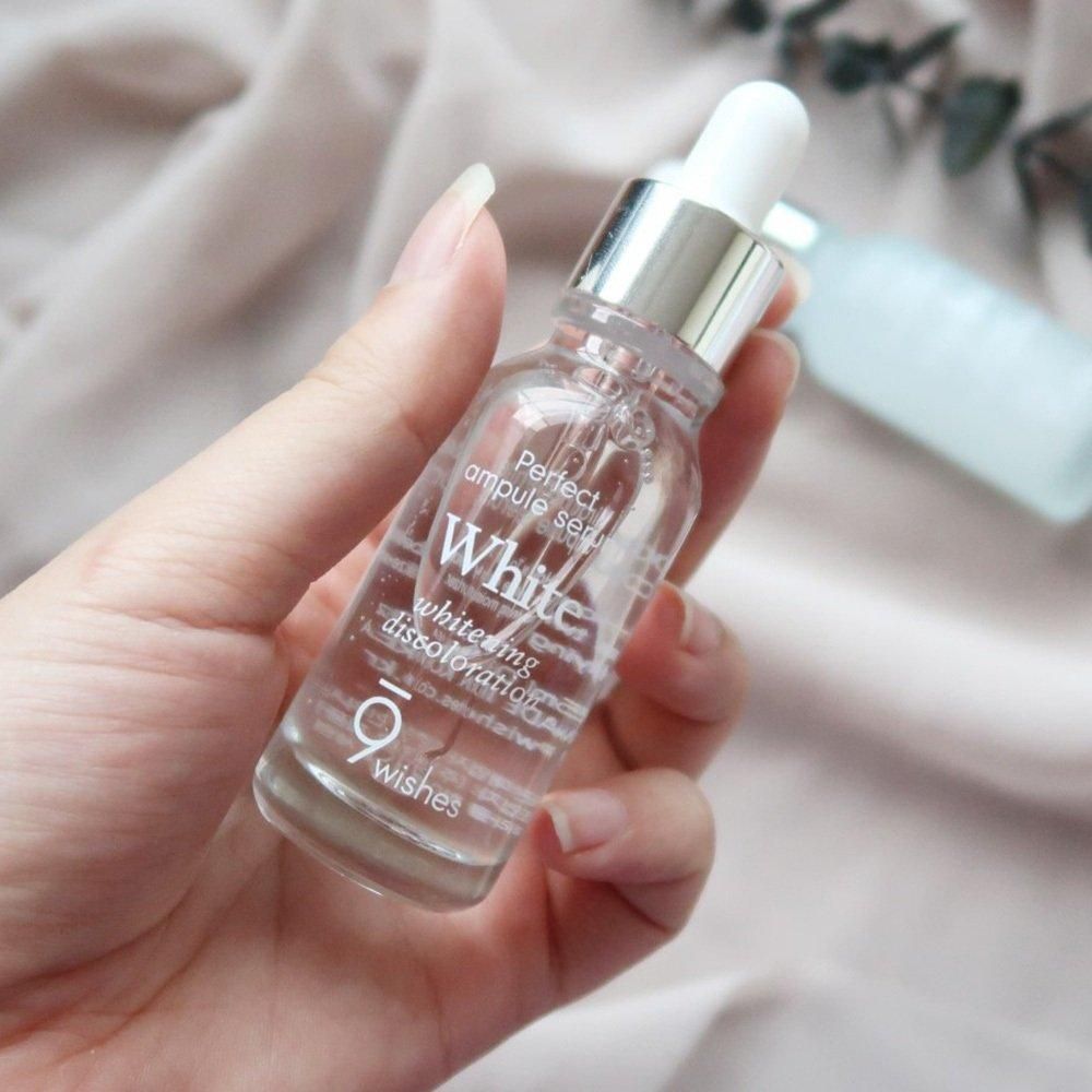 Serum 9wishes Ampule Hydra dưỡng ẩm và Miracle White dưỡng trắng da chống lão hoá chính hãng - Hàn Quốc 25ml