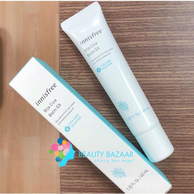 Kem Dưỡng dạng Gel Giảm Mụn, Làm Dịu Da Kích Ứng Innisfree Bija Cica Balm Ex 40ml