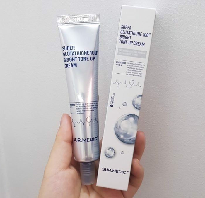 Kem dưỡng trắng da, chống lão hóa Sur.Medic Super Glutathione 100 Bright Tone Up Cream 40ml