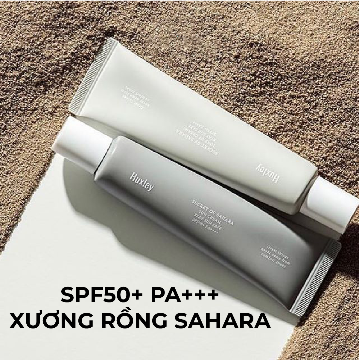 Kem Chống Nắng Thiên Nhiên Nâng Tone Dưỡng Ẩm Huxley Sun Cream SPF50+ PA+++, Huxley Tone Up Sun Safe SPF50+ PA+++ Cho Da Dầu Mụn, Da Khô 35ml