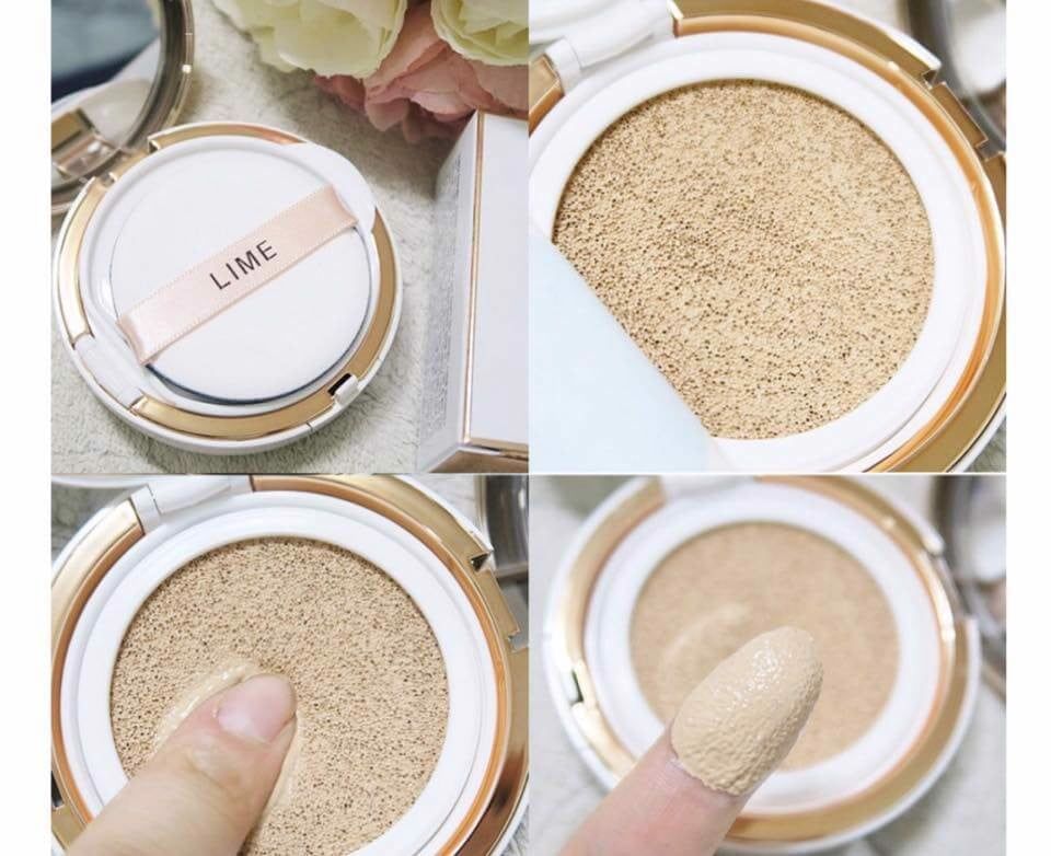 Phấn Nước Kiềm Dầu, Che Phủ Tốt Lime Real Cover Pink Cushion SPF50+ PA+++ 20g