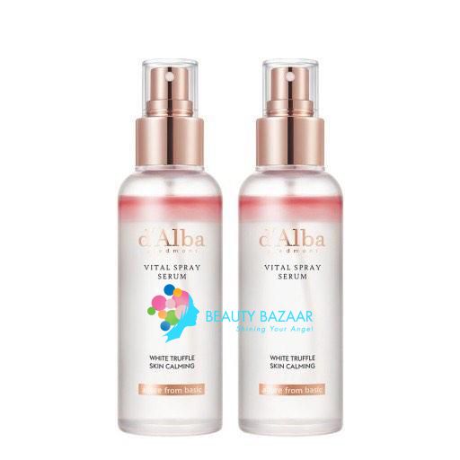 Xịt Khoáng Dưỡng Sáng Da, Chống Lão Hóa D'Alba White Truffle Vital Spray Serum 100ml (Hồng)